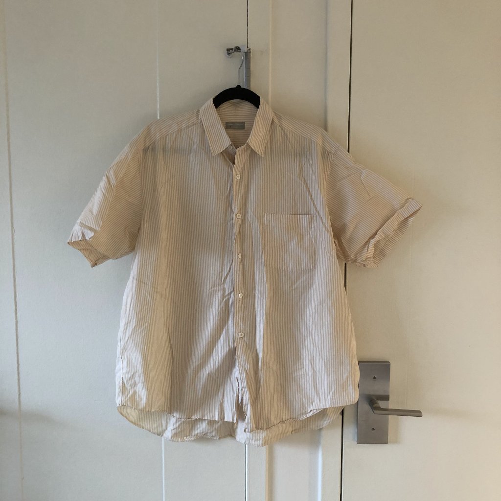 Comme Des Garcons Homme Plus Striped Short Sleeve Button Up